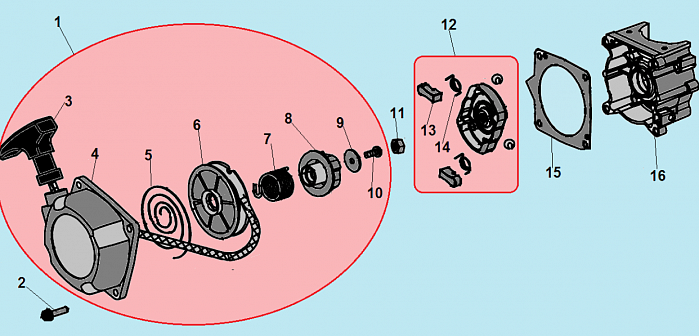 4 СТАРТЕР  ТРИММЕР CHAMPION Т333-2